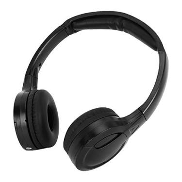Imagem de Fone de ouvido infravermelho sem fio, fone de ouvido de carro de 2 canais, áudio estéreo para carro de DVD