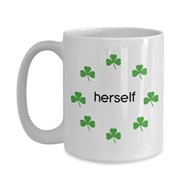 Imagem de Caneca Irlandesa Herself - Caneca Irlandesa - Chá Divertido Cacau Quente Caneca de Café - Ideia de Presente Aniversário de Natal Aniversário Mordaça