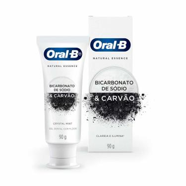 Imagem de Creme Dental Oral-B Natural Essence Bicarbonato de Sódio & Carvão com 90g 90g