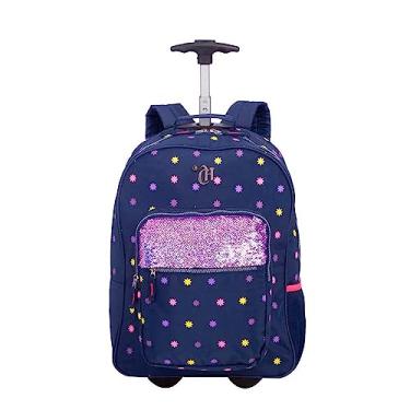Imagem de Mochila Carrinho Capricho Estrelas - Azul