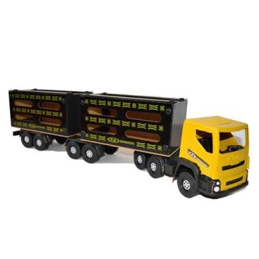 Carreta Scania Bi-Trem Madeira Brinquedo Infantil 1,15 Metro em Promoção na  Americanas