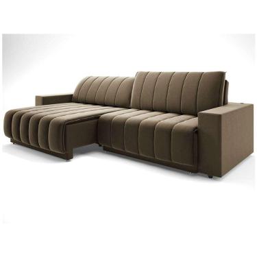 Imagem de sofá 3 lugares retrátil e reclinável méxico com usb veludo castor 240 cm