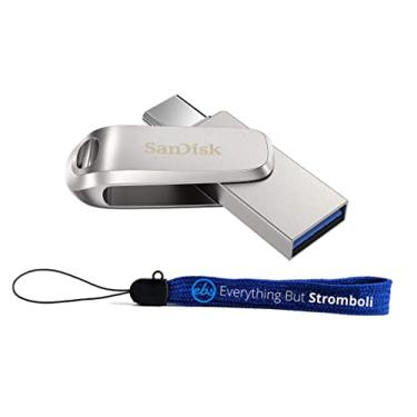 Imagem de Pen Drive SanDisk 256GB Ultra Dual Drive Luxe USB 3.1 Tipo-C para laptops Acer conversíveis 2 em 1, Chromebook Spin 713, Aspire 1 (SDDDC4-256G-G46) Gen1 pacote com (1) cordão Everything But Stromboli