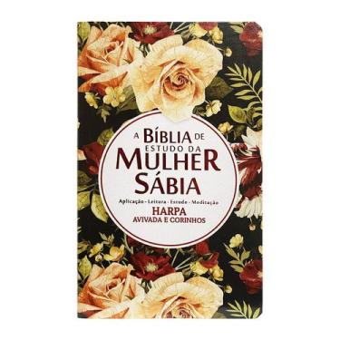 Imagem de Box Bíblia De Estudo Da Mulher Sábia Capa Floral Preta E Livro Mulhere