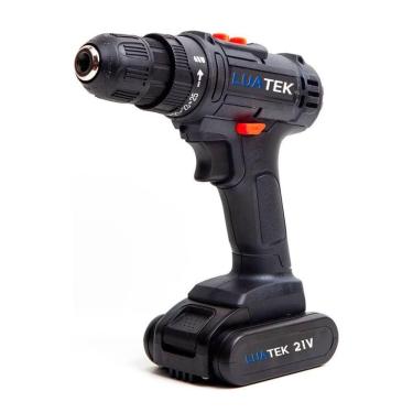 Imagem de Parafusadeira Furadeira Sem Fio 21v 2 Baterias 340w Bivolt