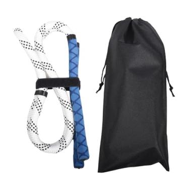 Imagem de Amagogo Auxiliar de treinamento de balanço de golfe, corda de balanço de golfe, treinador para força e treinamento de braço, postura correta, ferramenta de, Punho Corda Branca Azul