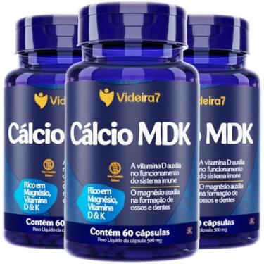 Imagem de Videira7, KIT 3 CALCIO MDK MAGNÉSIO VITAMINA D VITAMINA K 3X60 CÁPSULAS - VIDEIRA 7