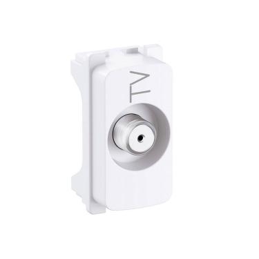 Imagem de Módulo Tomada Coaxial Tv Branco Legrand 680157 Pial Zeffia