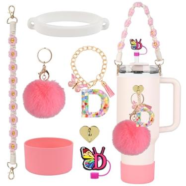 Imagem de Stanley Cup Accessories Set, Stanley 30 & 1,134 g Tumbler Accessories, incluindo tampa de palha de silicone e bota, alça de alça de garrafa de água, anel de silicone elástico, pingente de alça de