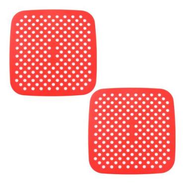 Imagem de Kit 2 Tapetes Airfyer Protetor Silicone Antiaderente 18cm - CLASS HOME