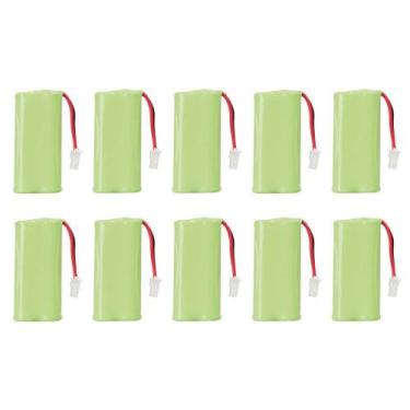 Imagem de Kit Com 10 Bateria 2,4V 600MA P/ Telefone Sem Fio Intelbras