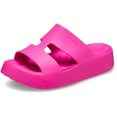 Imagem de Crocs Sandália feminina Getaway Platform H-Strap, Crush rosa, 42