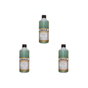 Imagem de Kit C/3 - Removedor De Ferrugem Ferrox Anticorrosivo 500Ml - Natrielli