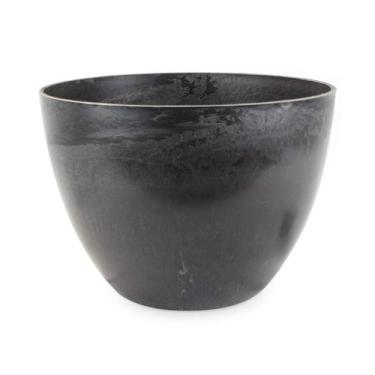 Imagem de Cachepot Floral Atlanta Redondo Cinza para Jardim