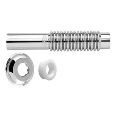 Imagem de Tubo De Ligação Sifão P/ Vaso Sanitário Cromado Blukit