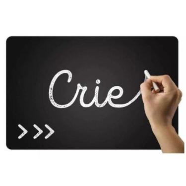 Imagem de Adesivo Lousa P/ Parede Giz Geladeira 35x50cm Cozinha Quarto - DAC