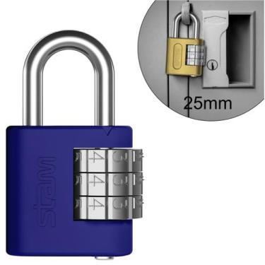 Imagem de Cadeado Segredo Senha Pequeno 25m Stam Malas, Bolsas, E Armários, 25mm
