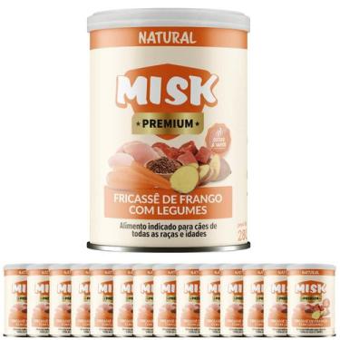 Imagem de Kit 15 Ração Úmida Natural Misk Cães Fricassê Frango Legumes