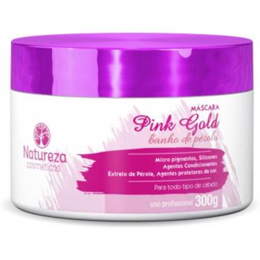 Imagem de Pink gold máscara banho de pérola 300g - natureza cosméticos 