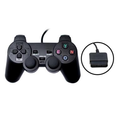 Imagem de Controle Jogos Ps2 Com Fio Manete RESISTENTE A QUEDAS - PS TECH