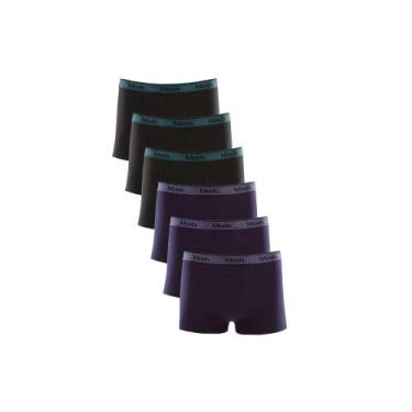 Imagem de Kit com 6 Cuecas Boxer Mash 111.43 Cotton, M, Sortido