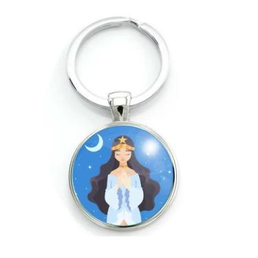 Imagem de Chaveiro Iemanjá Rainha do Mar do Candomblé Mãe D'água - RECANTOASTRAL