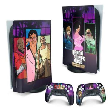 Imagem de Adesivo Compatível PS5 Playstation 5 Skin - GTA The Trilogy - Pop Arte