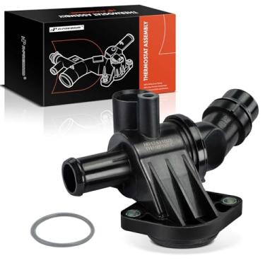Imagem de A-Premium Conjunto de carcaça do termostato de refrigeração do motor compatível com Volkswagen Passat 2006-2010, Eos 2007-2008 e Audi A3 2004-2008 e Seat Leon 2006-2010, 2.0L, substitui para