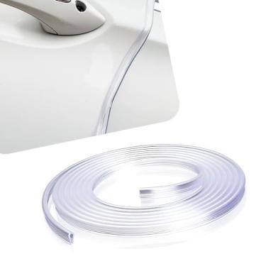 Imagem de Sephile 1 tira anticolisão para porta de carro, 16,4 pés x 1,2 cm decoração invisível flexível em forma de U, antiarranhões, capô de porta de porta-malas, dispositivo de proteção multifuncional,