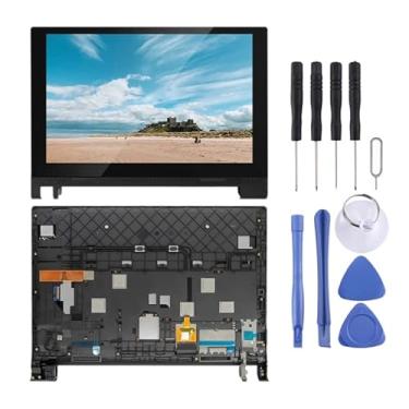 Imagem de Substituição da tela móvel Tela LCD OEM para Lenovo Yoga Tab 3 10.1 YT3-X50F YT3-X50 Digitalizador completo com quadro (preto) Ecrã LCD