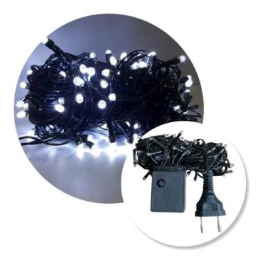 Imagem de Pisca Luz Natal Led 10 metros 110V Decoração Fio Verde - TOP NATAL, Br