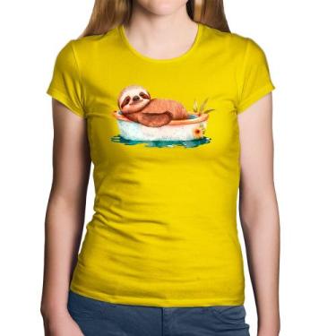 Imagem de Baby Look Algodão Ursinho Panda Relaxando Na Piscina - Foca na Moda, A