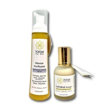 Imagem de Kit Cuidado Facial, Natural e Vegano - Quick Routine Limpeza e Hidrata