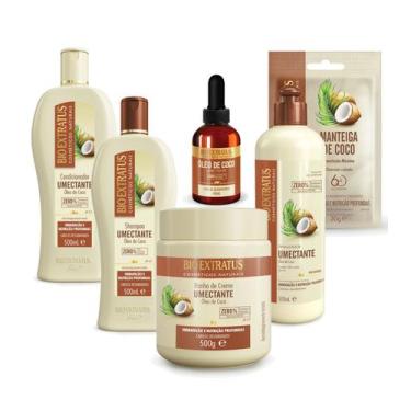 Imagem de Kit Bio Extratus 6 Produtos Linha Umectante Coco 500ml Oficial