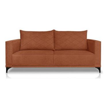 Imagem de Sofá Viena 2 Lugares Bouclê 1.60m Pés Em Aço Para Sala Bz - BZ Decor, 