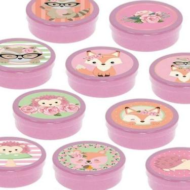 Imagem de Latinha Lembrancinha Festa Bosque dos Sonhos - 8cm - 20 unidades - Ros
