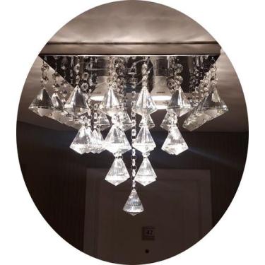 Imagem de Luminária Moderna De Cristal Para Sala De Estar - Space Decor E Lustre