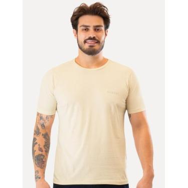 Imagem de Camiseta Guess Masculina Small Silk Logo Off-White, L/G