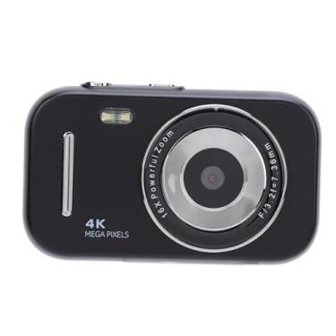 Imagem de Câmera Digital Infantil, Gravador de Vídeo de Imagem Recarregável de 2,8 Polegadas 4K 48MP para Meninos e Meninas Estudantes (Preto)