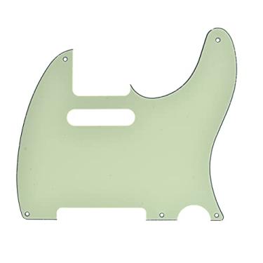 Imagem de KAISH American Vintage 5 Hole Tele Pickguard TL Guitar Pick Guard Placa de raspar para Tele/Telecaster Verde Menta 3 Camadas