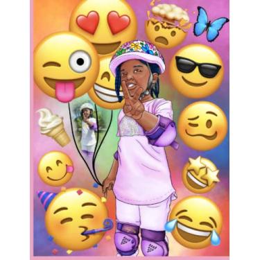 Imagem de I AM MYSELF: Black Girl Skater Notebook | The Bubblegum Adventure Series | COLOR INTERIOR | College-Ruled Composition Notebook | Positive Affirmations ... Journal | 100 Pages: The Bubblegum Adventure