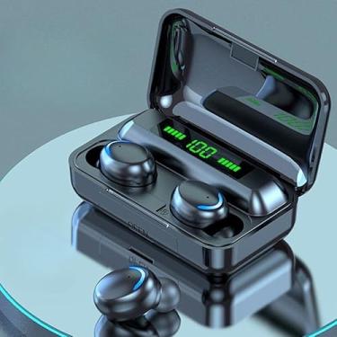 Imagem de Fone de ouvido M30 sem fio TWS Bluetooth 5.0, intra-auricular à prova d'água, microfone estéreo com redução de ruído, adequado para o dia a dia, esportes, jogos, viagens e academia (Preto)