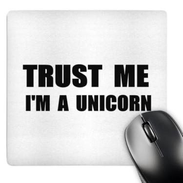 Imagem de 3dRose Trust Me Im a Unicorn Funny Ironic Humor Humorous Fun Joke Irony Mouse Pad (mp_195656_1)