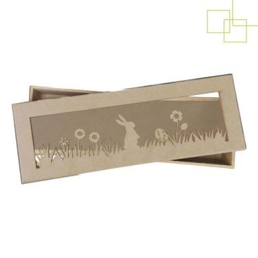 Imagem de Caixa em MDF Cru Presente Embalagem Artesanal Doces Chocolates 22x7x3 