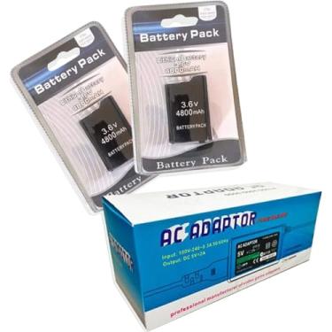 Imagem de Kit Fonte de Alimentação Carregadora 2 Baterias Recarregáveis Para PSP 2000 3000 3001 3010