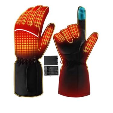 Imagem de Magnolia Luvas Aquecidas Para Homens E Mulheres, Aquecedor De Mãos À Prova D'Água Com Tela Sensível Ao Toque, Luvas Elétricas De Aquecimento Para Esportes Ao Ar Livre, Ciclismo, Esqui, Motociclismo,