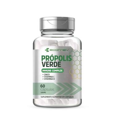 Imagem de Propolis Verde Immune Complex com Vit C D3 Zinco 500Mg 60 Cápsulas - Ecomev