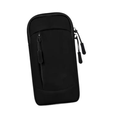 Imagem de Colaxi Armad para braçadeira esportiva com alça ajustável, estojo de braço de corrida respirável universal, saco de braço para smartphone para academia de, Preto