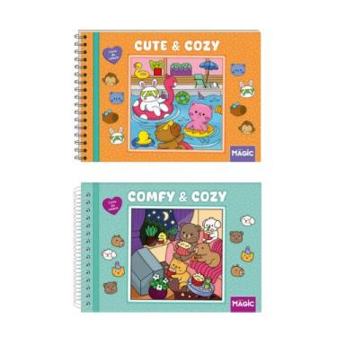 Imagem de Livro de Colorir Capa Dura Com 48 ilustrações De Desenhos - Fam