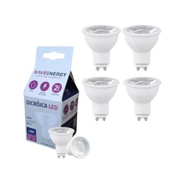 Imagem de 5 Lâmpada Mr16 Led 7w Branco Quente 2700k 580lm Save Energy